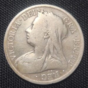 1897 Half Crown Queen Victoria Old Head Front