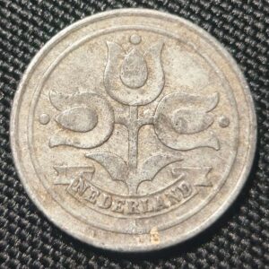 1942 Netherlands East Indies 10 Cents – WWII Emergency Issue Obverse