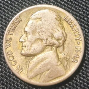 1943-S United States “War Nickel” – Silver Alloy WWII Issue Obverse