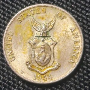 1944-D Philippines 10 Centavos U.S. Administration Observe