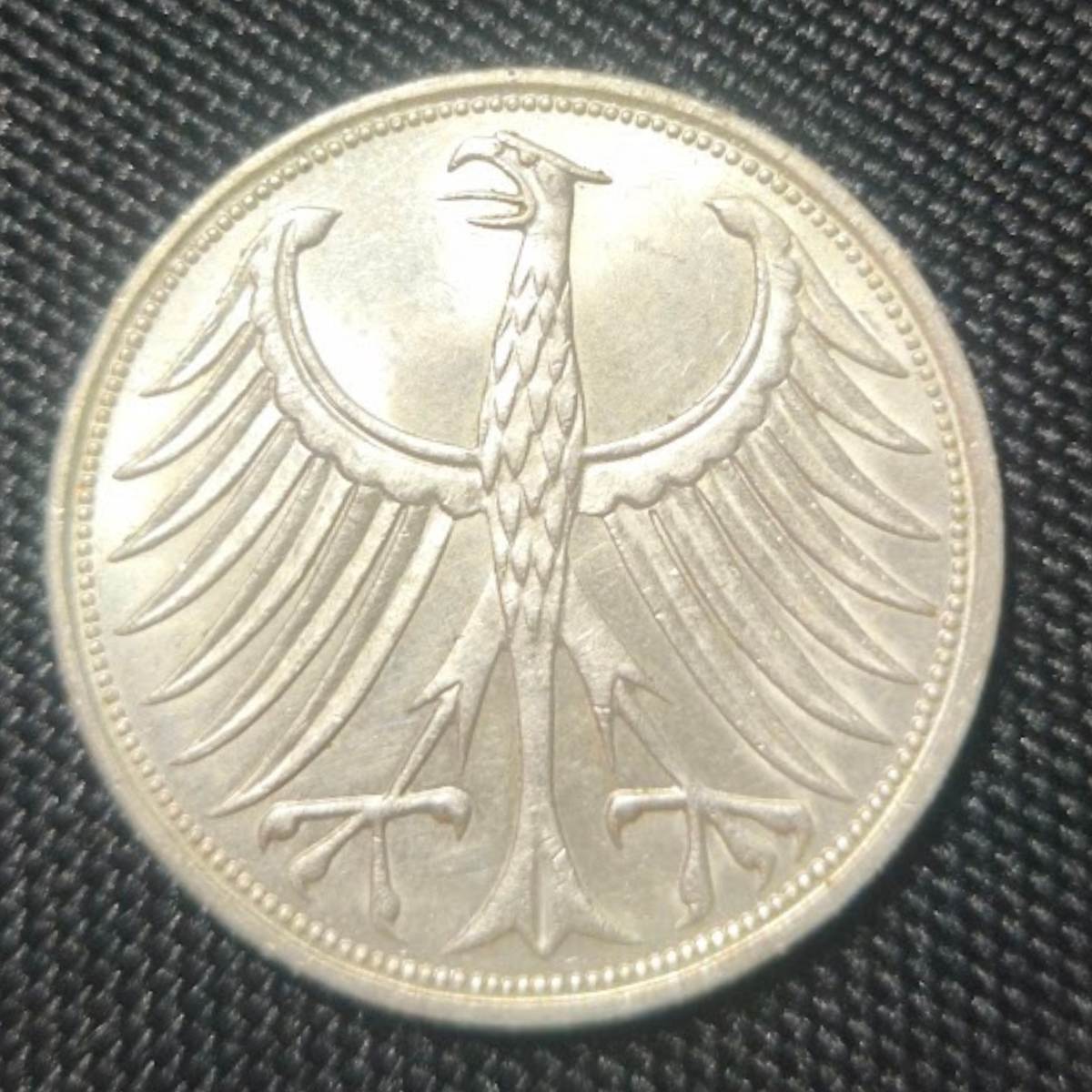 1968-J 5 Deutsche Mark – West Germany – Silver (Scarcer J Mint) Front