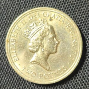 1986 United Kingdom £2 – Commonwealth Games Commemorative Coin-Front