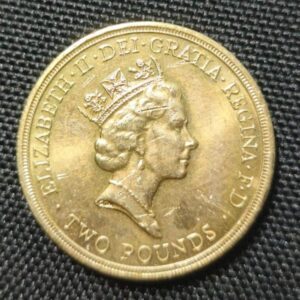 1994 UK £2 Coin – Bank of England Tercentenary (1694–1994) Front