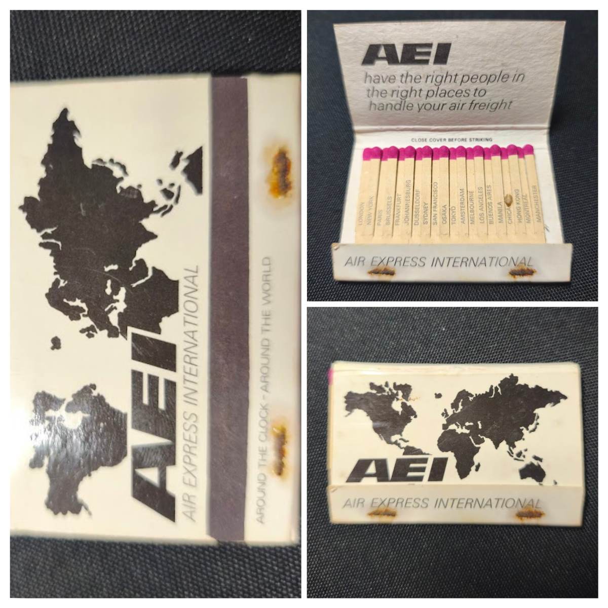 Air Express International matchbook 1960s/70s