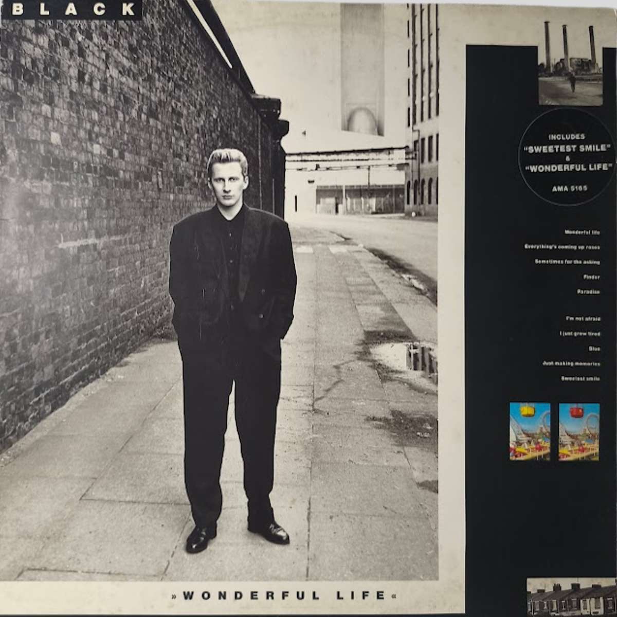 Black Wonderful Life 1987 UK First Press Vinyl LP Front Cover