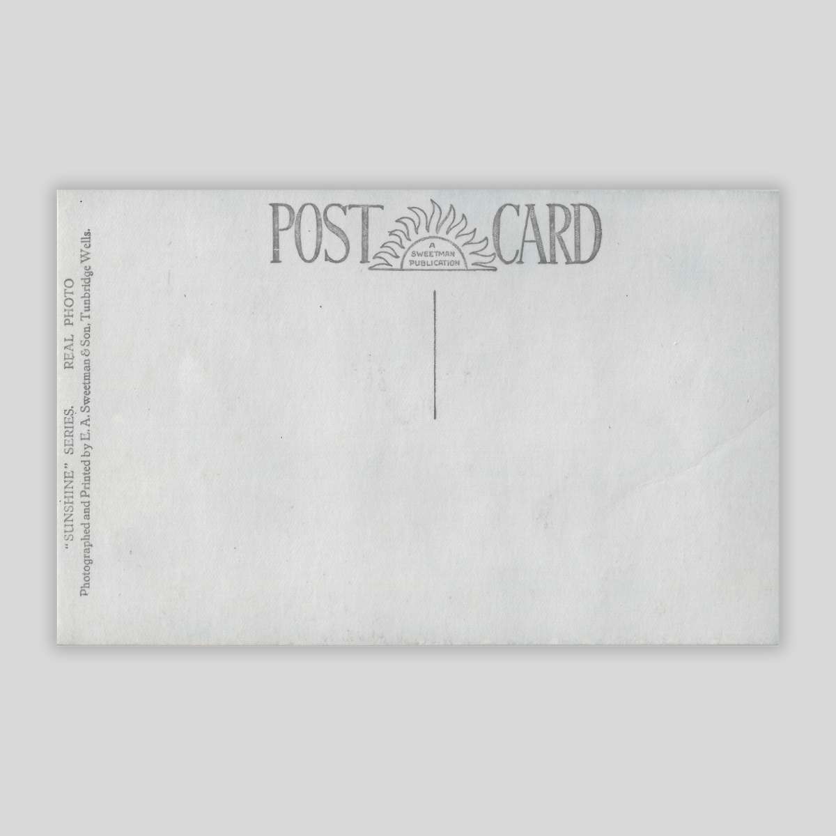 Blackgang Hotel – Isle of Wight (c.1920s–30s Real Photo Postcard | “Sunshine” Series | E.A. Sweetman & Son | 917) Reverse