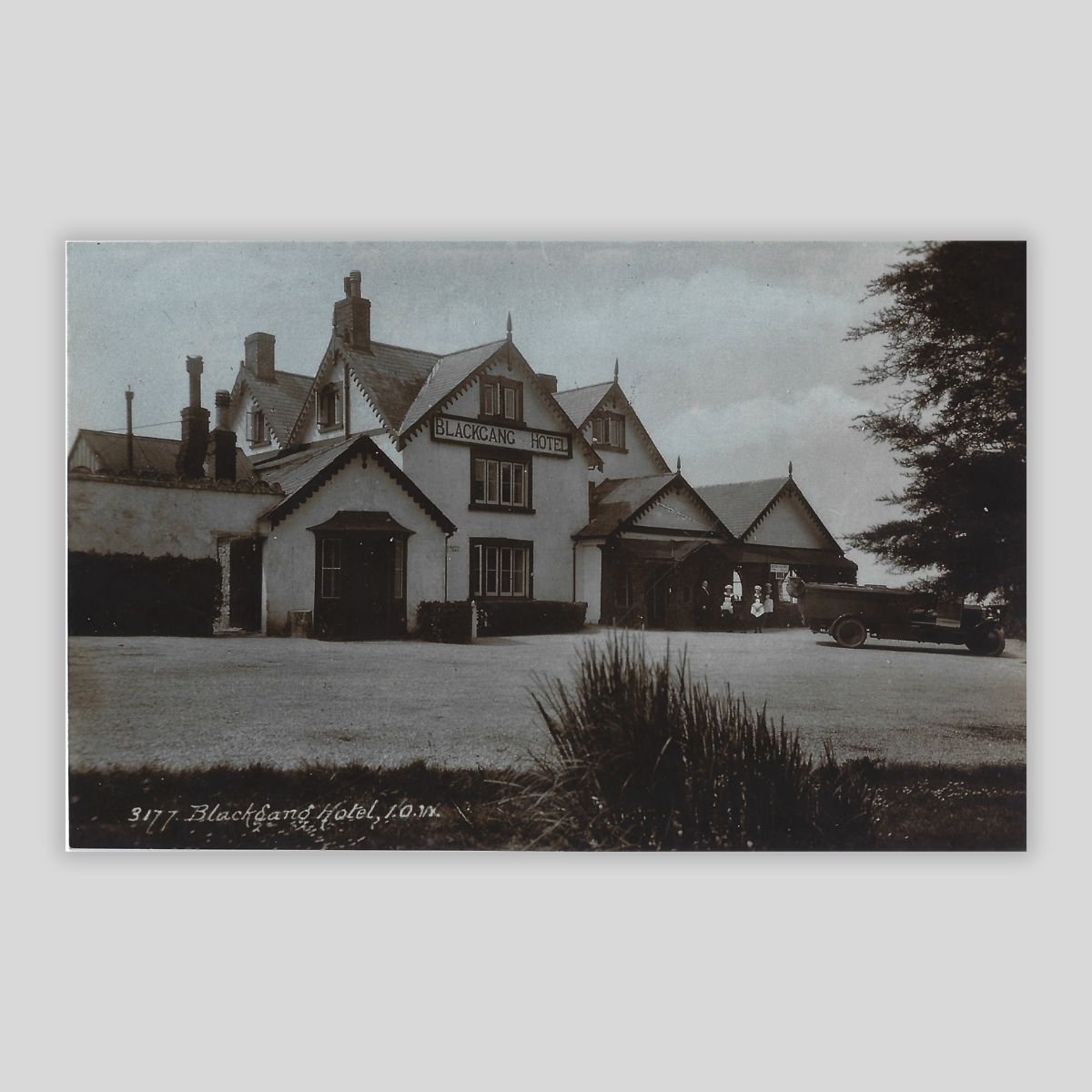 Blackgang Hotel – Isle of Wight (c.1920s–30s Real Photo Postcard | “Sunshine” Series | E.A. Sweetman & Son | 917)
