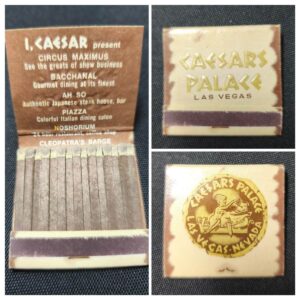 Caesars Palace Las Vegas Matchbook Vintage Casino 60s/70s