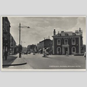 Castelnau, Barnes – The Boileau Hotel – Real Photo Postcard | D. Constance Ltd | RP | c.1930s–40s Front