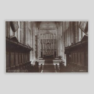 Christchurch Priory The Choir & High Altar Real Photo Postcard