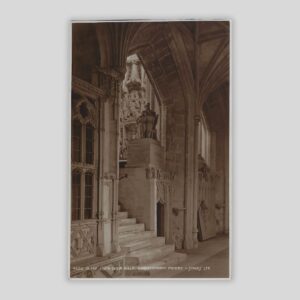 Christchurch Priory – South Choir Aisle (c.1920s Real Photo Postcard Judges’ Ltd. 9655)