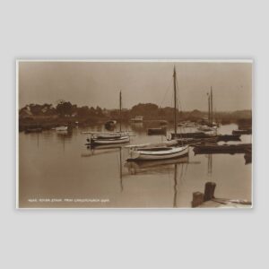River Stour from Christchurch Quay – Christchurch (c.1920s Real Photo Postcard | Judges Ltd., Hastings | No. 4644)