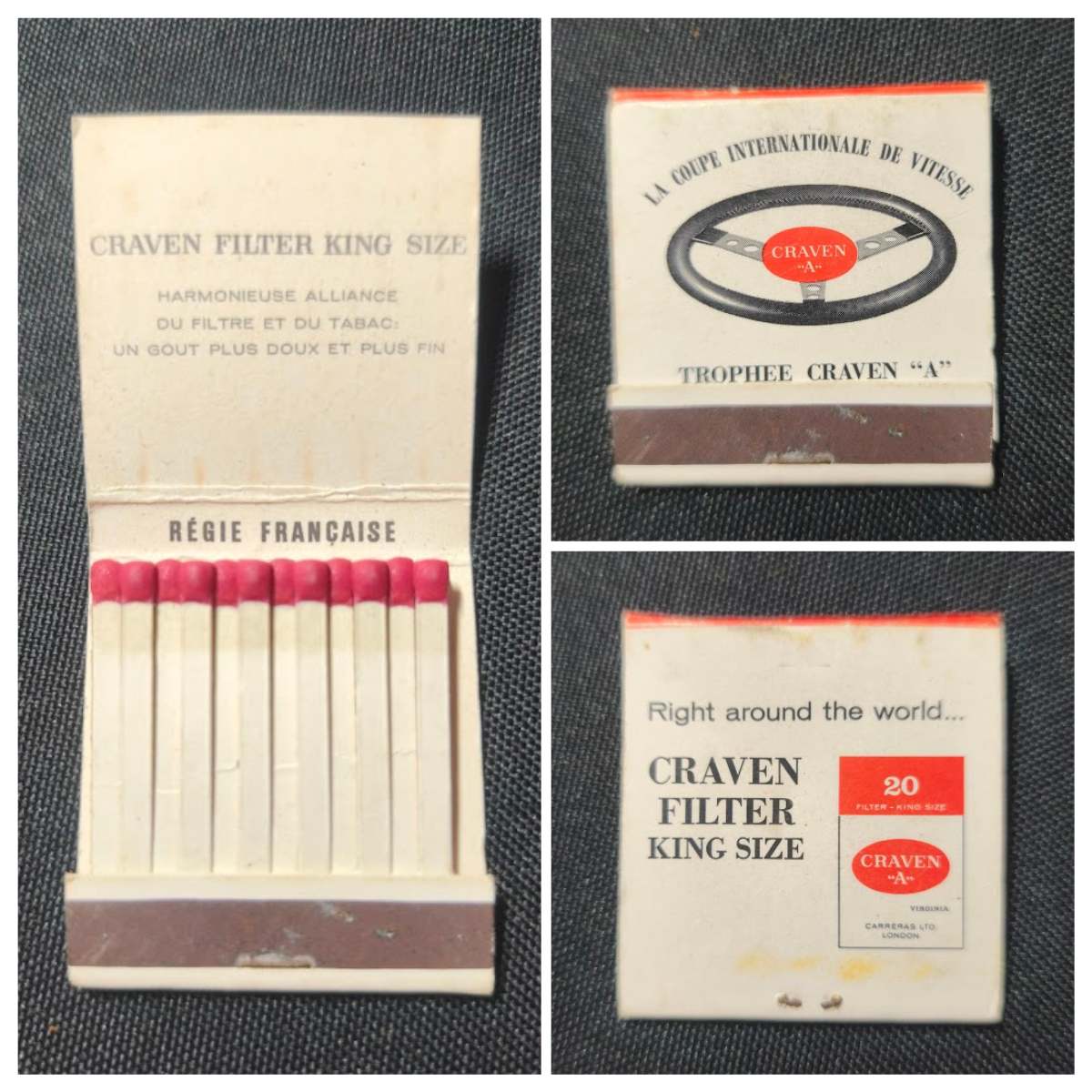 Craven “A” Matchbook – Trophée de Vitesse Racing Promo