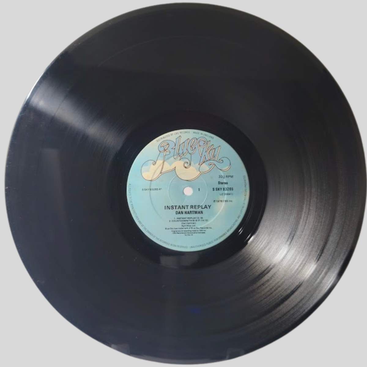 Dan Hartman Instant Replay 1978 UK Vinyl LP Side 1 A3