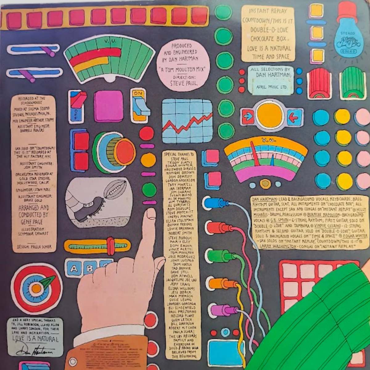 Dan Hartman – Instant Replay 1978 UK Vinyl LP Back Cover