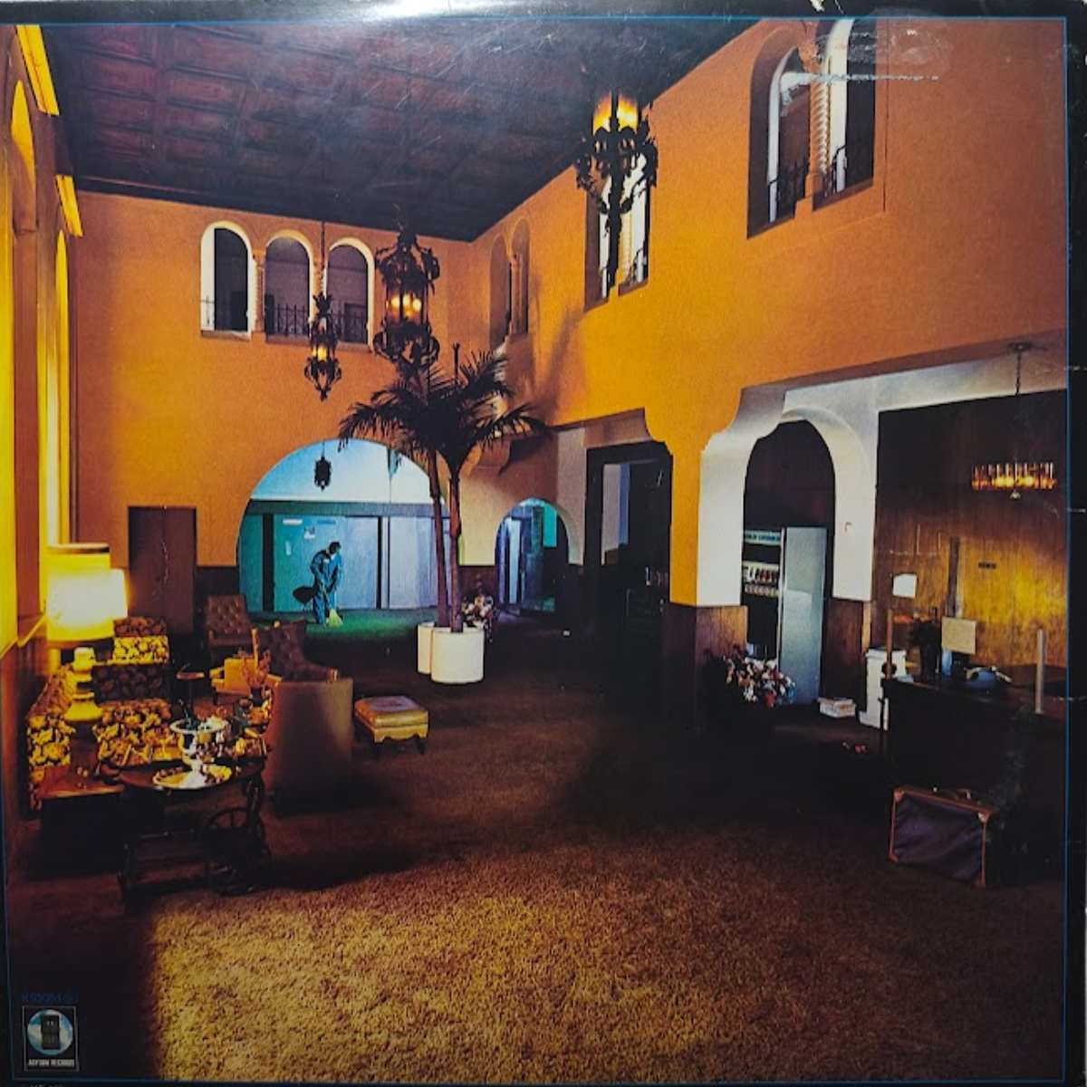 Eagles Hotel California 1976 UK Vinyl LP Back Cover