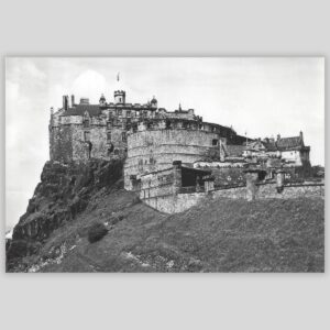 Edinburgh Castle from Johnston Terrace – Real Photo Postcard (RPPC) | Ministry of Works | Crown Copyright Front