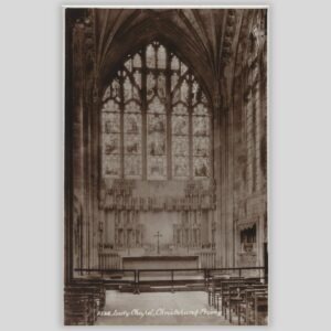 Lady Chapel Christchurch Priory – Real Photo Postcard Front