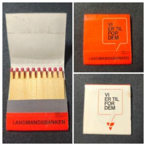 Landmandsbanken Matchbook – Vintage Danish Banking Advertising