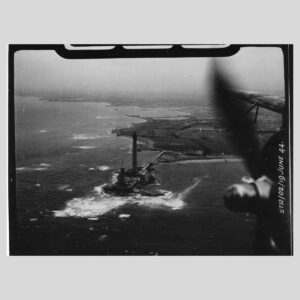 Les Casquets Lighthouse – RAF Recon Photo (STR02 – 19 June 1944) D-Day +13 Original Air Ministry Print