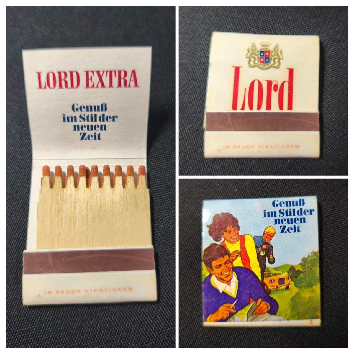 Lord Extra Matchbook – Vintage German Cigarette Collectable (1970s)