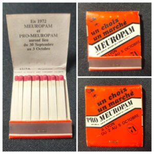 MEUROPAM Matchbook – Vintage 1971/72 French Trade Fair Advertising