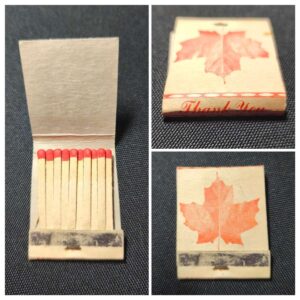 Maple Leaf Matchbook Vintage Canadian Collectable