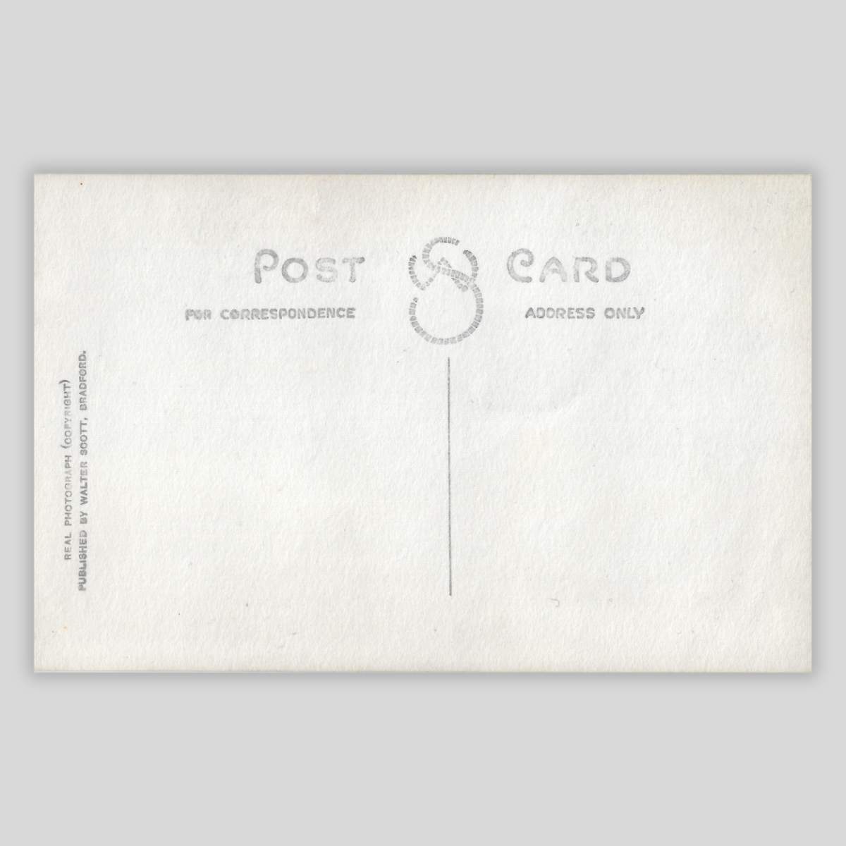 The Miraculous Beam, Christchurch Priory (RPPC, W972) Reverse