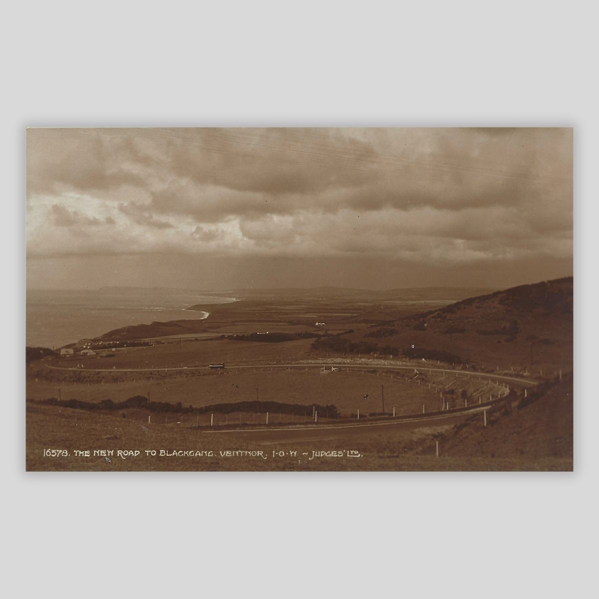 The New Road to Blackgang, Ventnor (Judges 16578 | Real Photo Postcard | c.1930s)