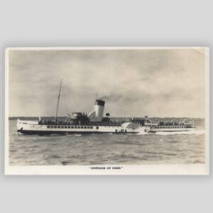 Paddle Steamer “Emperor of India” – Real Photo Postcard (RPPC) | Young’s Photographic Service, Bournemouth