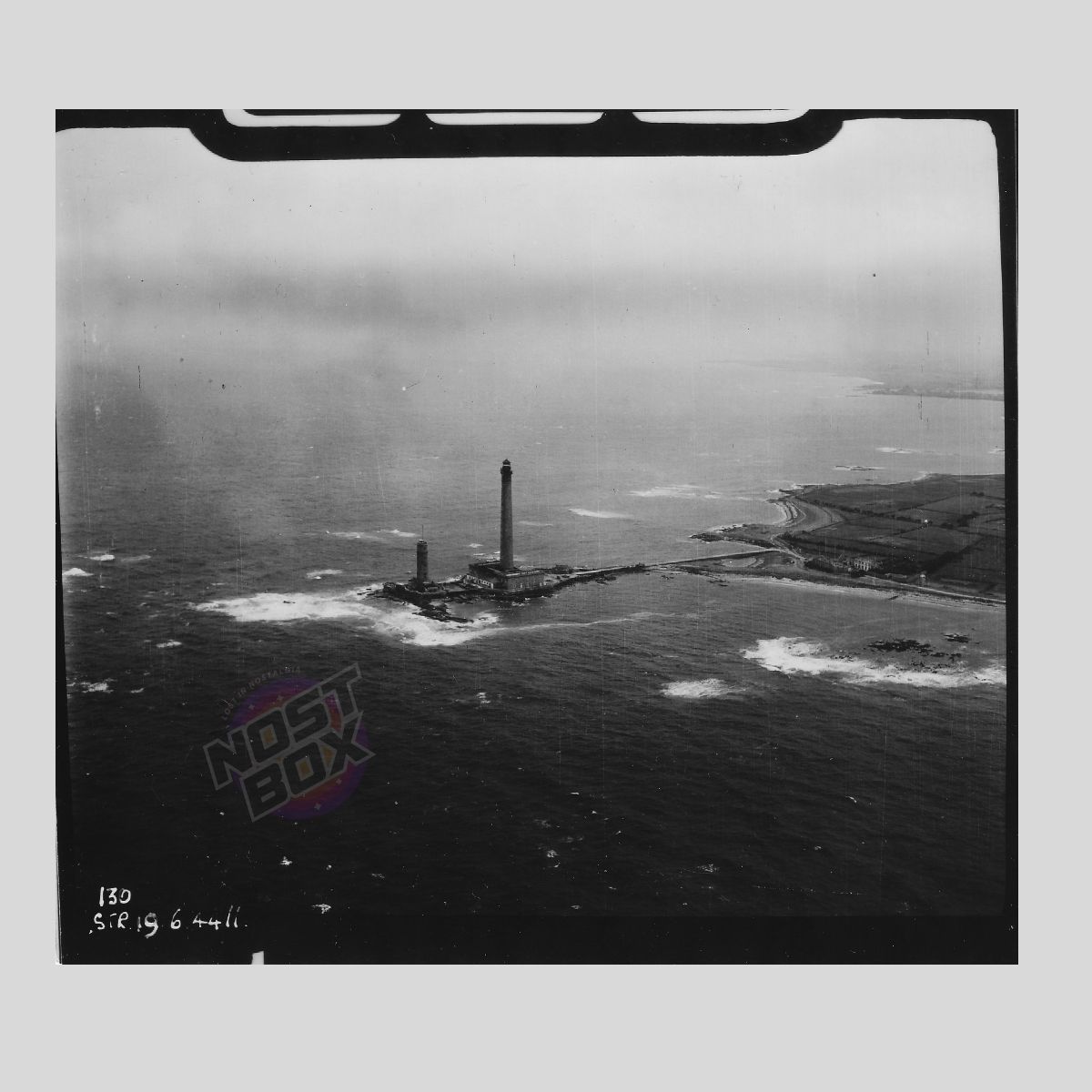 RAF Reconnaissance Photograph – Goury / Cap de la Hague Lighthouse – June 1944 Aerial Intel