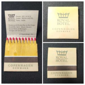 Royal Hotel Matchbook – Vintage Danish Collectable (1960s–70s)