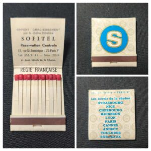 Sofitel Hotels Matchbook – Vintage French Travel Collectable (1960s–70s)