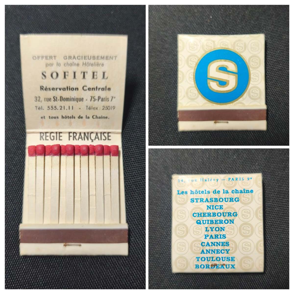 Sofitel Hotels Matchbook – Vintage French Travel Collectable (1960s–70s)