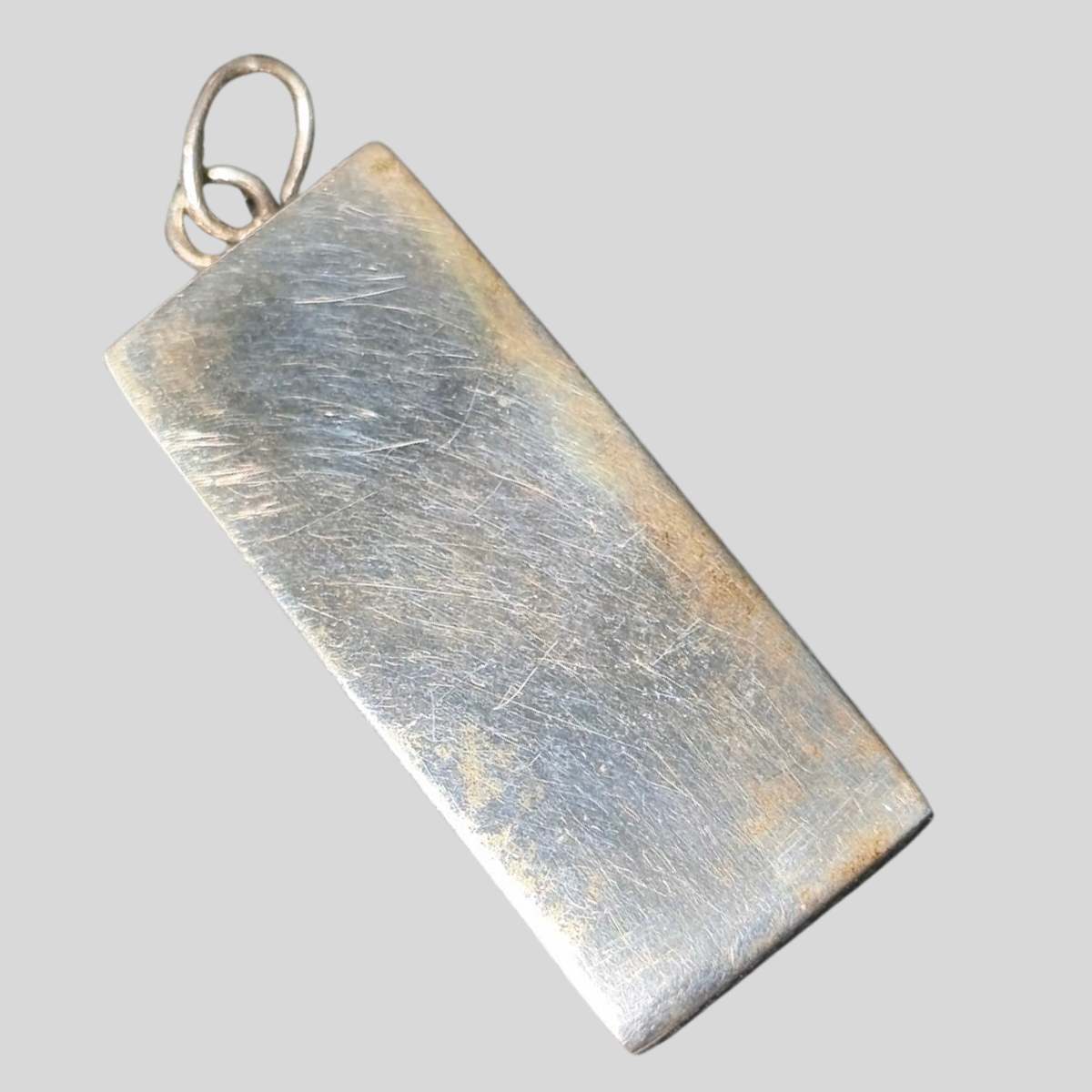 Sterling Silver Full Ingot Pendant – 31.83g | Birmingham 1977 | Jubilee Hallmark | Payton, Pepper & Son (P&RB) - Image 3