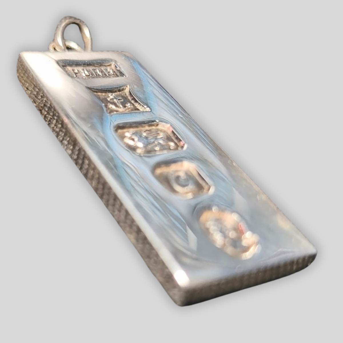 Sterling Silver Full Ingot Pendant – 31.83g | Birmingham 1977 | Jubilee Hallmark | Payton, Pepper & Son (P&RB)