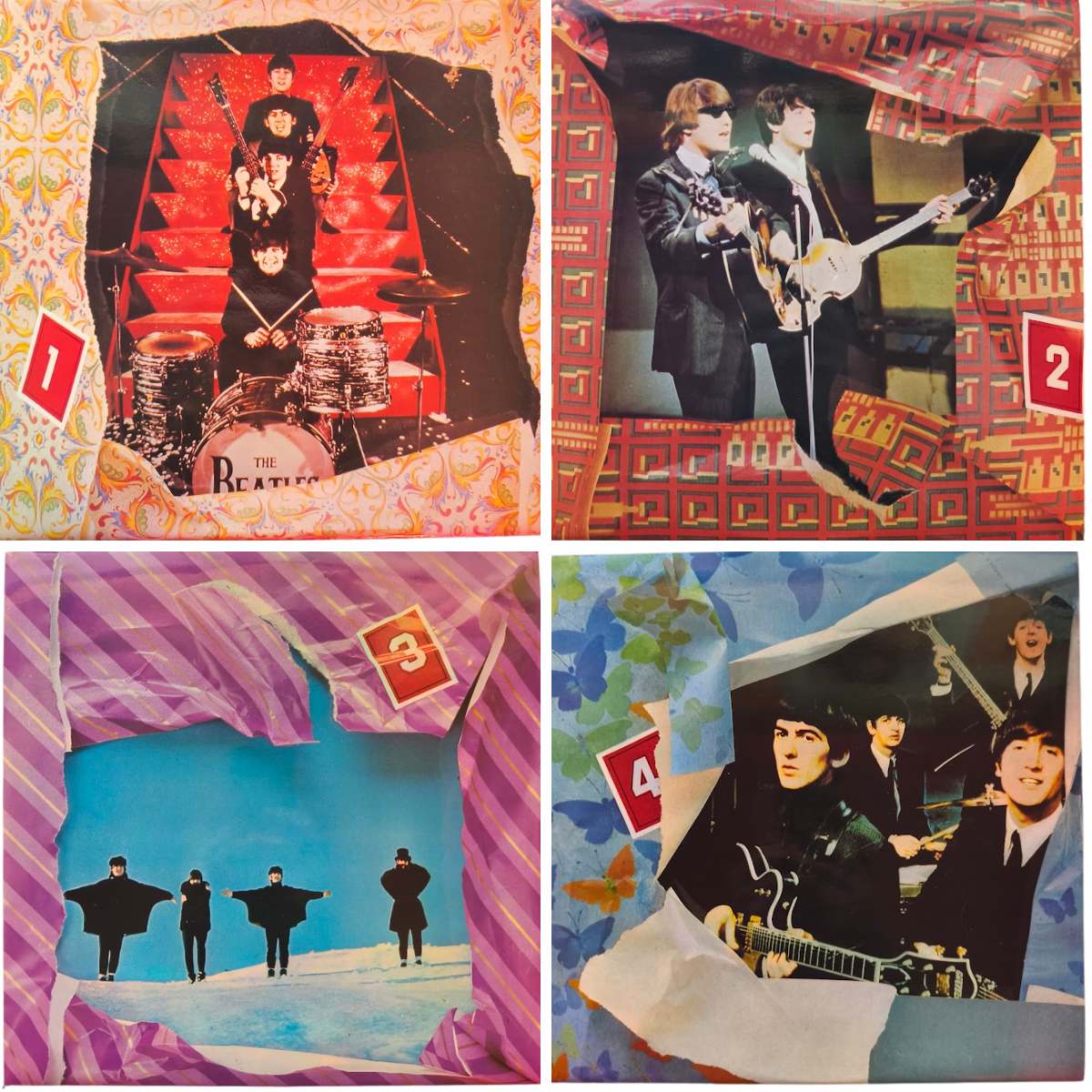 The Beatles From Liverpool Vinyl Boxset SM701-4 Front Covers