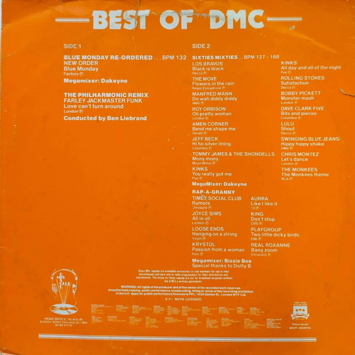The Best of DMC – Volume 5 - 1985 UK Vinyl LP | DMC Records DMC 105 A1/B1 - Image 2