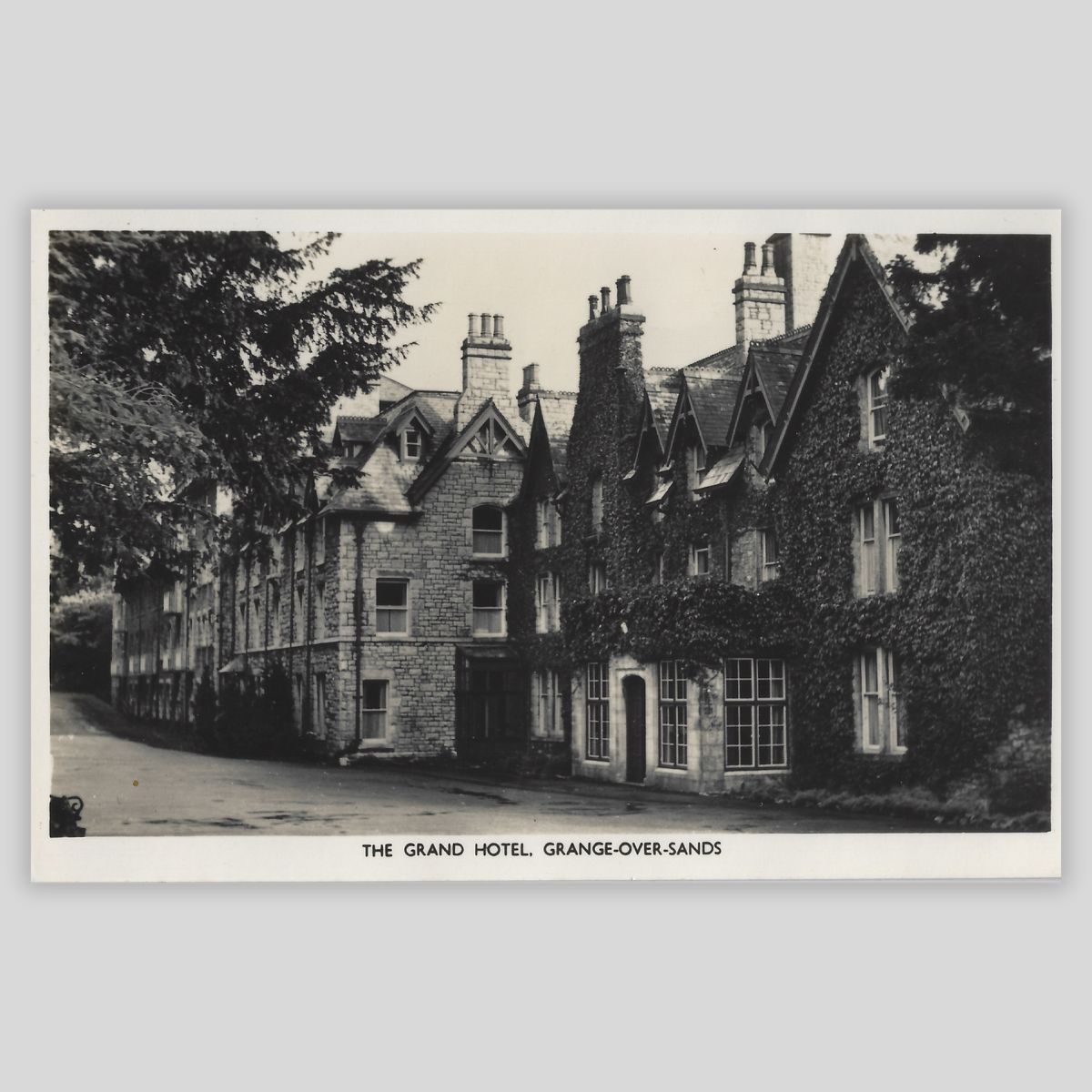 The Grand Hotel, Grange-over-Sands – Real Photo Postcard | RP | c.1930s–40s Front