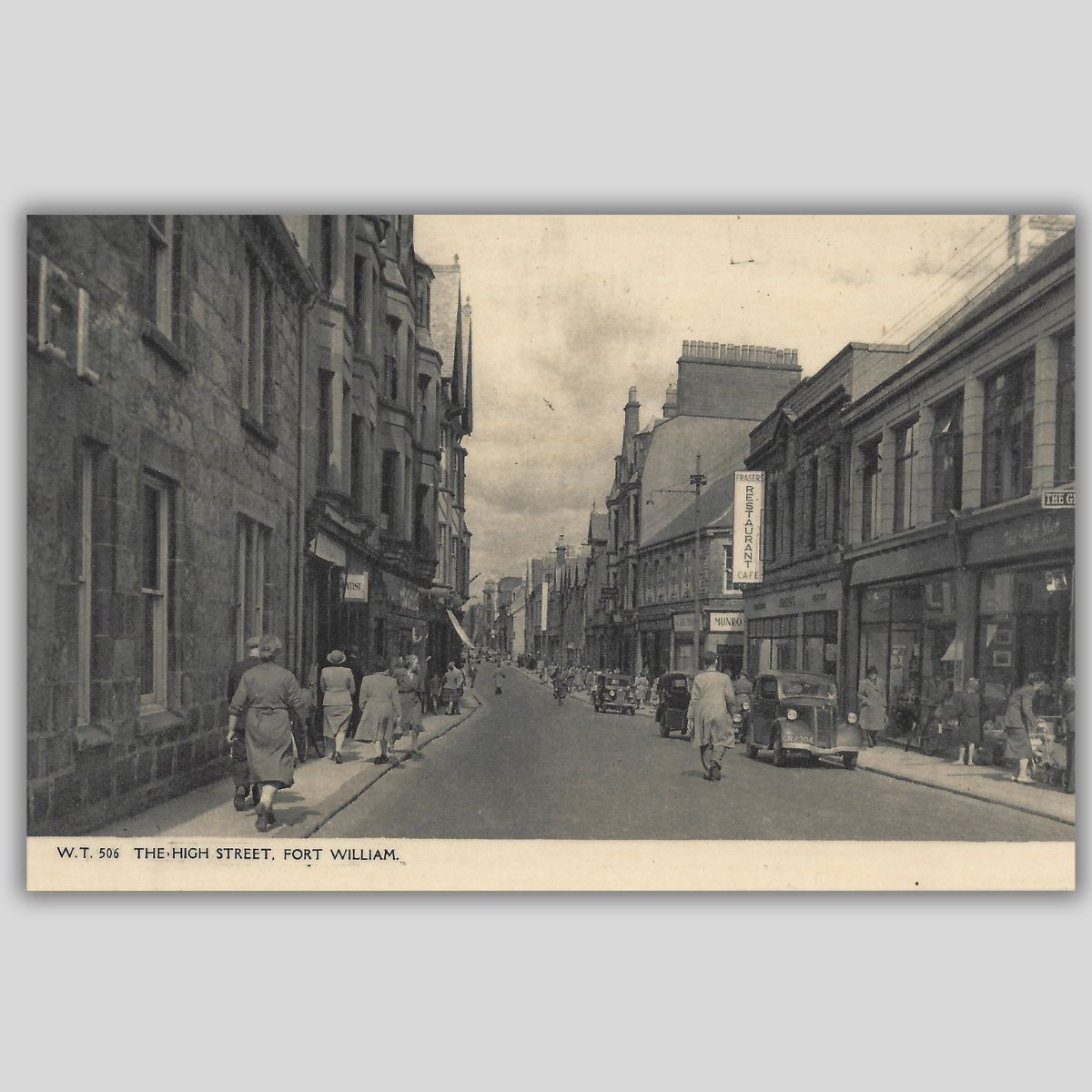 The High Street, Fort William – Vintage Photo Postcard