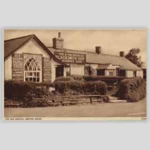 The Old Smithy, Gretna Green (c.1930s Real Photo Postcard | C349) Front