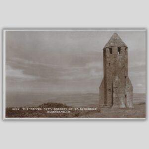 The Pepper Pot (Oratory of St Catherine), Blackgang I.W. – Real Photo Postcard (c.1930s) | Swettenham “Soloclaze” Series Front