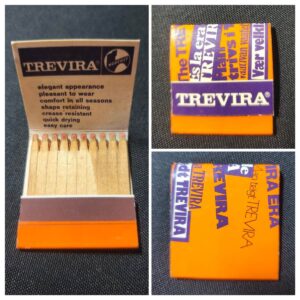 Trevira Matchbook – Vintage 1970s Textile Advertising (Germany)