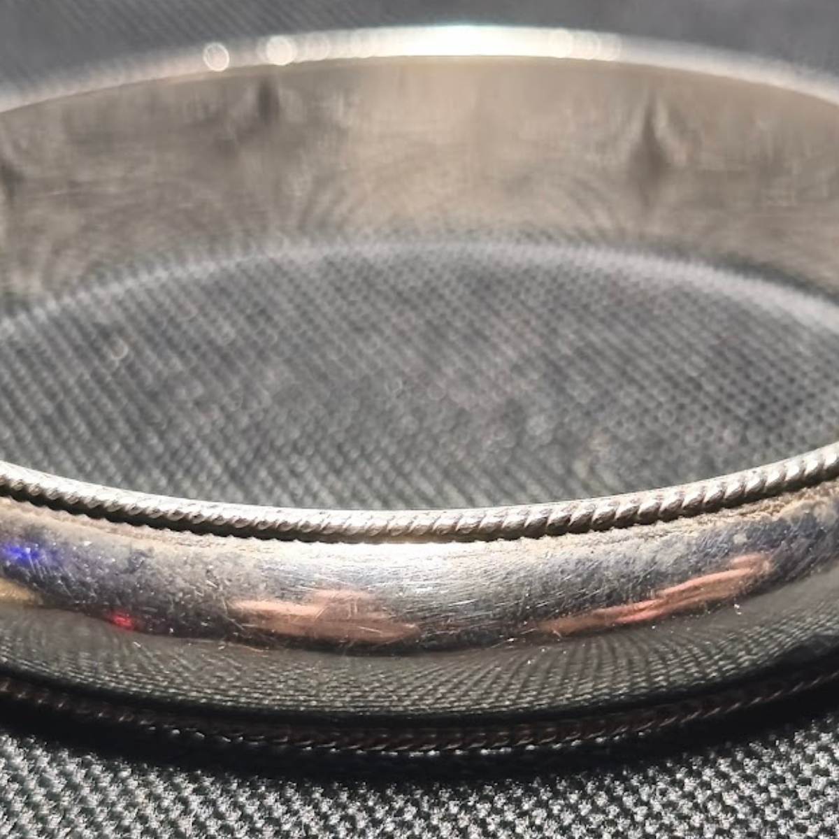 Vintage Solid Sterling Silver Hinged Bangle Bracelet | Safety Chain | Hallmarked | 14.98g - Image 3