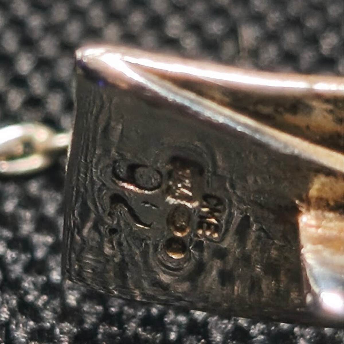 Vintage Solid Sterling Silver Hinged Bangle Bracelet | Safety Chain | Hallmarked | 14.98g - Image 2