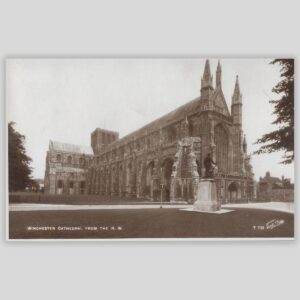 Winchester Cathedral from the N.W. – Real Photo Postcard (RPPC) | Walter Scott, Bradford | T 721 Front