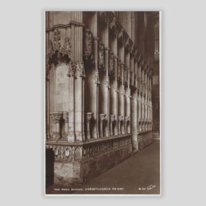 Christchurch Priory – The Rood Screen (c.1920s Real Photo Postcard | Walter Scott, Bradford | W 911)