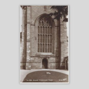 Christchurch Priory – The West Window (c.1920s Real Photo Postcard | Walter Scott, Bradford | W 924)