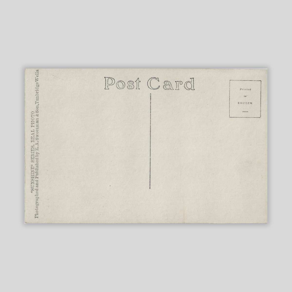 Miraculous Beam, Retro Choir – Christchurch Priory (c.1920s RPPC) Reverse