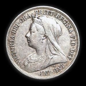 1896 Victorian Sterling Silver One Shilling Obverse